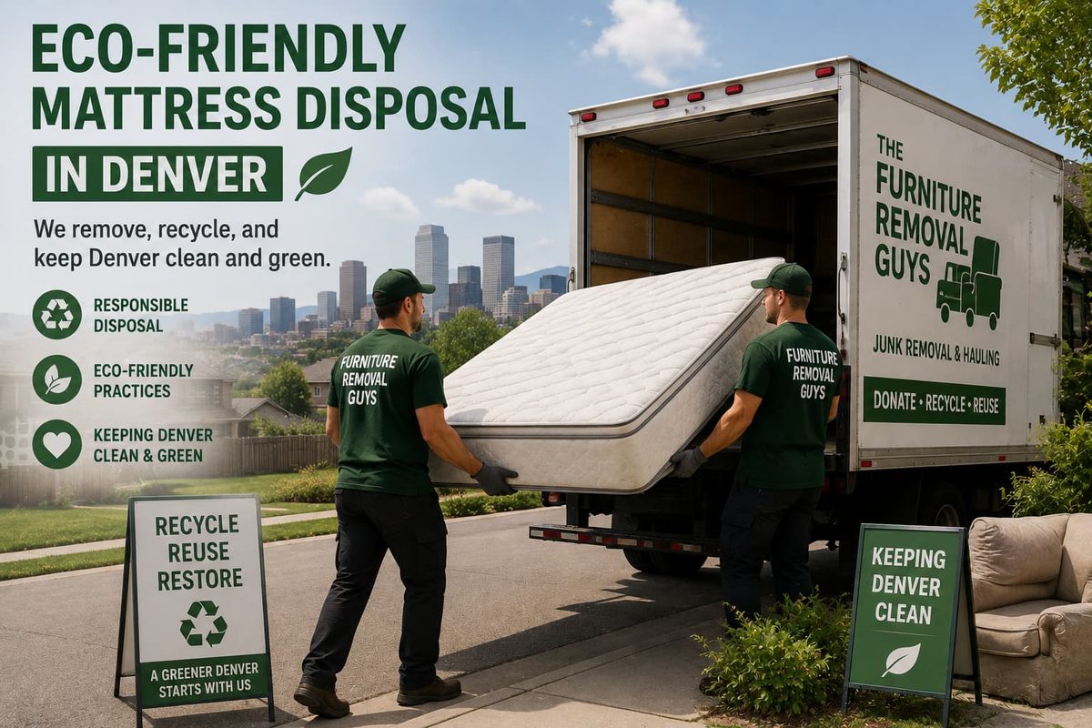 Eco-friendly mattress disposal and recycling service in Denver