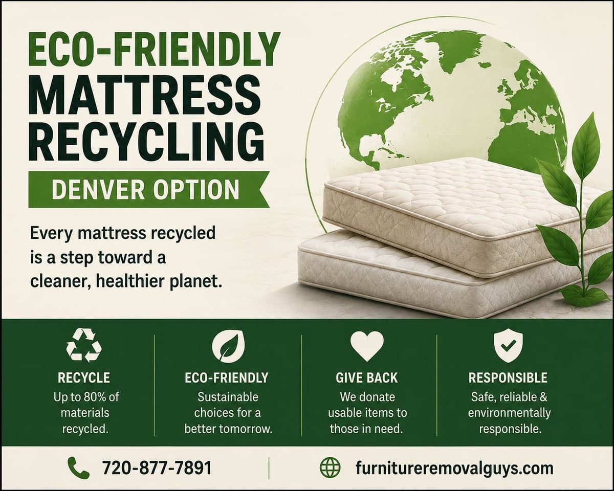 Eco-friendly mattress recycling option in Denver