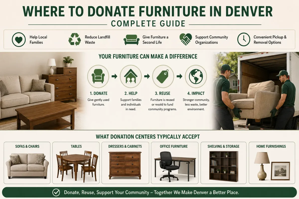 Donate furniture in Denver to help local families, reduce landfill waste, and give usable furniture a second life